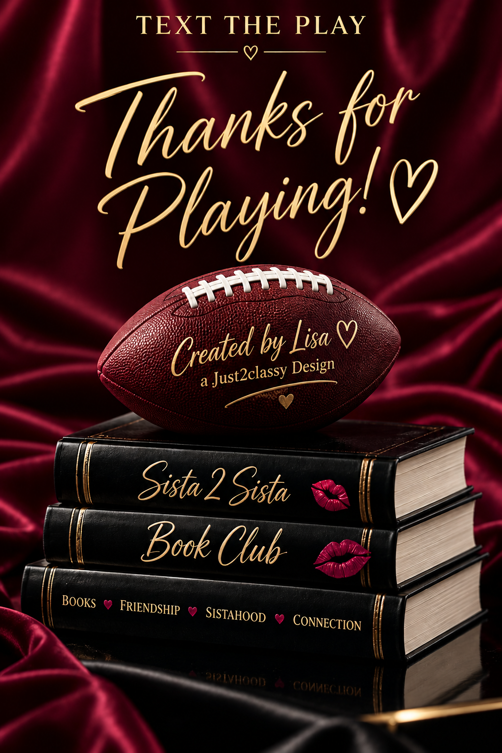 Thanks for Playing — Created by Lisa, a Just2classy Design